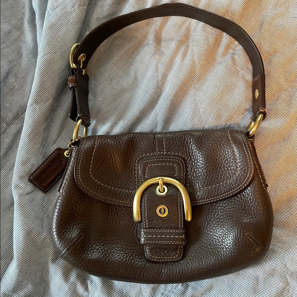Vintage coach mini hobo